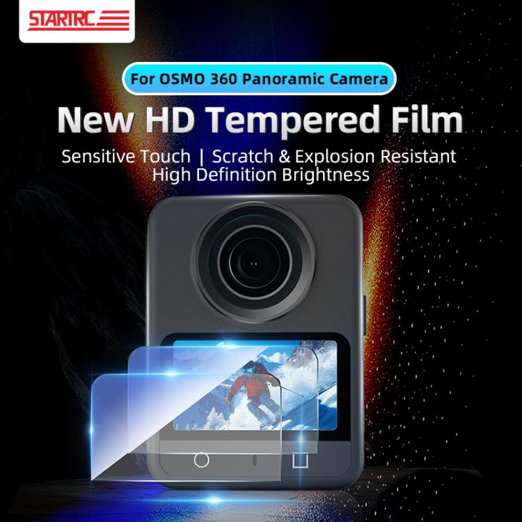 For DJI Osmo 360 STARTRC 2pcs HD Screen Tempered Glass Films(Transparent) - Protective Film & Stickers by STARTRC | Online Shopping UK | buy2fix
