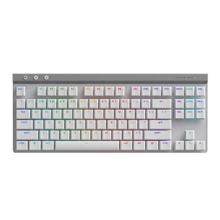 Logitech G515 LIGHTSPEED TKL Wireless Low-Profile Mechanical Gaming Keyboard, GX-T Mechanical Switches(White) - Wireless Keyboard by Logitech | Online Shopping UK | buy2fix