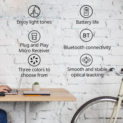 Logitech M240 1000dpi Silent Wireless Bluetooth Mouse(Black) - Wireless Mice by Logitech | Online Shopping UK | buy2fix