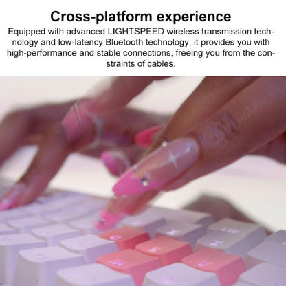 Logitech G715 Dual-Mode 87-Key RGB Wireless Bluetooth Mechanical Keyboard, Tea Shaft(White) - Wireless Keyboard by Logitech | Online Shopping UK | buy2fix