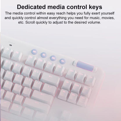 Logitech G715 Dual-Mode 87-Key RGB Wireless Bluetooth Mechanical Keyboard, Tea Shaft(White) - Wireless Keyboard by Logitech | Online Shopping UK | buy2fix