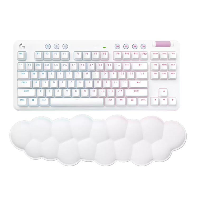 Logitech G715 Dual-Mode 87-Key RGB Wireless Bluetooth Mechanical Keyboard, Red Shaft(White) - Wireless Keyboard by Logitech | Online Shopping UK | buy2fix