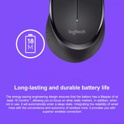 Logitech M275 1000dpi 2.4GHz Wireless Mouse with USB(White) - Wireless Mice by Logitech | Online Shopping UK | buy2fix