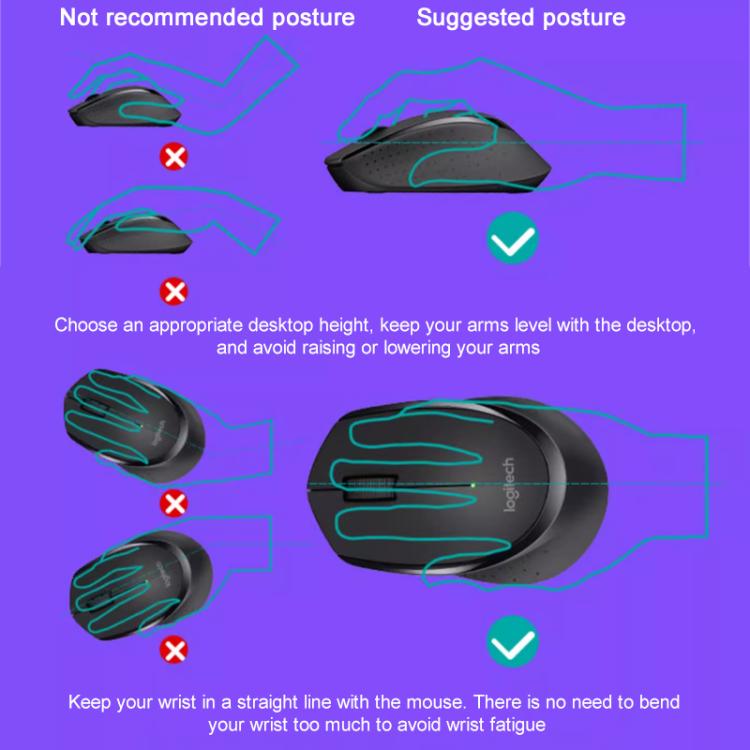 Logitech M275 1000dpi 2.4GHz Wireless Mouse with USB(Black) - Wireless Mice by Logitech | Online Shopping UK | buy2fix