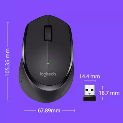 Logitech M275 1000dpi 2.4GHz Wireless Mouse with USB(White) - Wireless Mice by Logitech | Online Shopping UK | buy2fix
