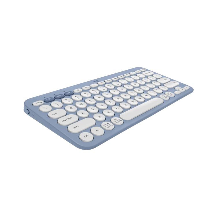 罗技 PEBBLE 2 COMBO Thin and Light Wireless Slim Bluetooth Keyboard and Mouse Set(Blue) - Wireless Keyboard by Logitech | Online Shopping UK | buy2fix