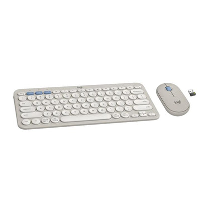 罗技 PEBBLE 2 COMBO Thin and Light Wireless Slim Bluetooth Keyboard and Mouse Set(Grey) - Wireless Keyboard by Logitech | Online Shopping UK | buy2fix