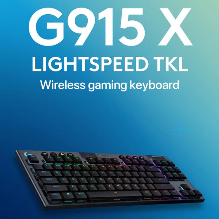 Logitech G915 X LIGHTSPEED TKL Low Profile Gaming Keyboard(Black Tactile) - Wireless Keyboard by Logitech | Online Shopping UK | buy2fix
