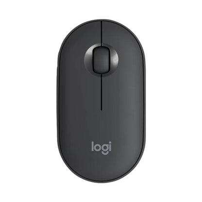 Logitech PEBBLE M350 1000DPI Ultra-Thin Dual-Mode Wireless Bluetooth Mouse(Black) - Wireless Mice by Logitech | Online Shopping UK | buy2fix