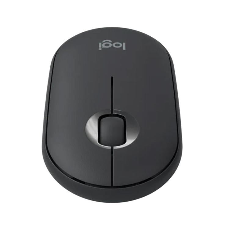 Logitech PEBBLE M350 1000DPI Ultra-Thin Dual-Mode Wireless Bluetooth Mouse(Black) - Wireless Mice by Logitech | Online Shopping UK | buy2fix