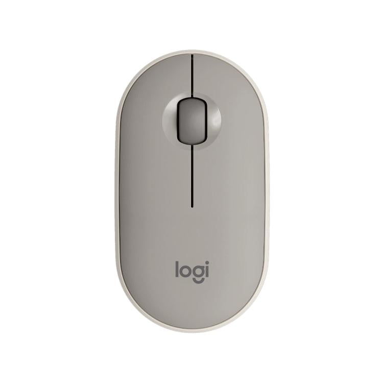 Logitech PEBBLE M350 1000DPI Ultra-Thin Dual-Mode Wireless Bluetooth Mouse(Grey) - Wireless Mice by Logitech | Online Shopping UK | buy2fix