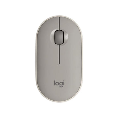 Logitech PEBBLE M350 1000DPI Ultra-Thin Dual-Mode Wireless Bluetooth Mouse(Grey) - Wireless Mice by Logitech | Online Shopping UK | buy2fix