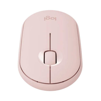 Logitech PEBBLE M350 1000DPI Ultra-Thin Dual-Mode Wireless Bluetooth Mouse(Pink) - Wireless Mice by Logitech | Online Shopping UK | buy2fix