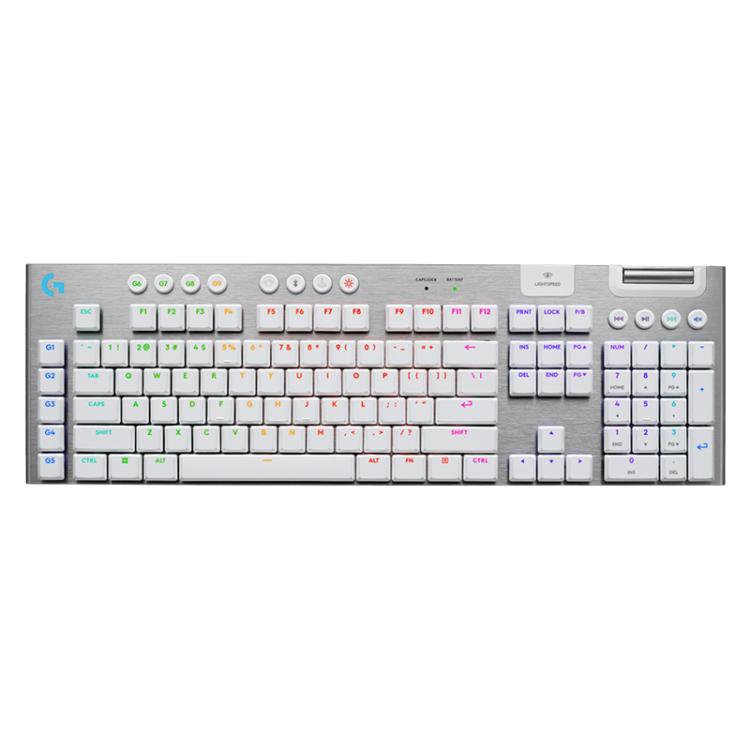 Logitech G915 X LIGHTSPEED Wireless Low Profile Gaming Keyboard(White Tactile) - Wireless Keyboard by Logitech | Online Shopping UK | buy2fix