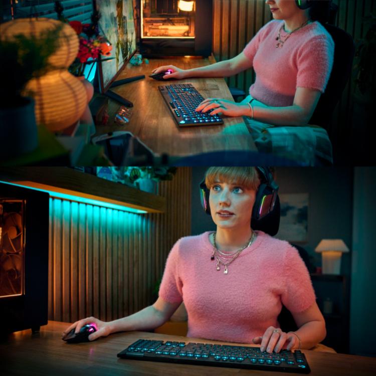 Logitech G915 X LIGHTSPEED Wireless Low Profile Gaming Keyboard(Black Tactile) - Wireless Keyboard by Logitech | Online Shopping UK | buy2fix