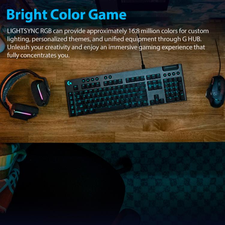 Logitech G915 X Wired Low Profile Gaming Keyboard(Black Tactile) - Wireless Keyboard by Logitech | Online Shopping UK | buy2fix