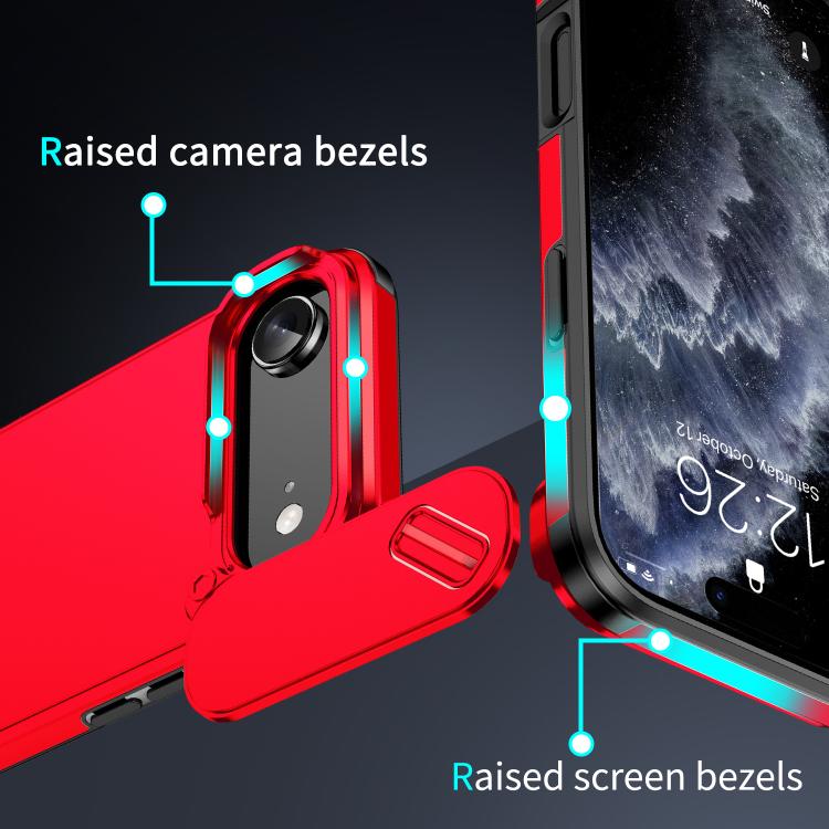 For iPhone Air Sliding Camshield TPU + PC Phone Case(Red) - iPhone Air Cases by buy2fix | Online Shopping UK | buy2fix