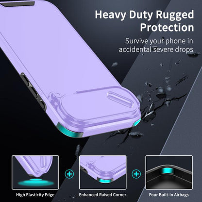 For iPhone Air Sliding Camshield TPU + PC Phone Case(Purple) - iPhone Air Cases by buy2fix | Online Shopping UK | buy2fix