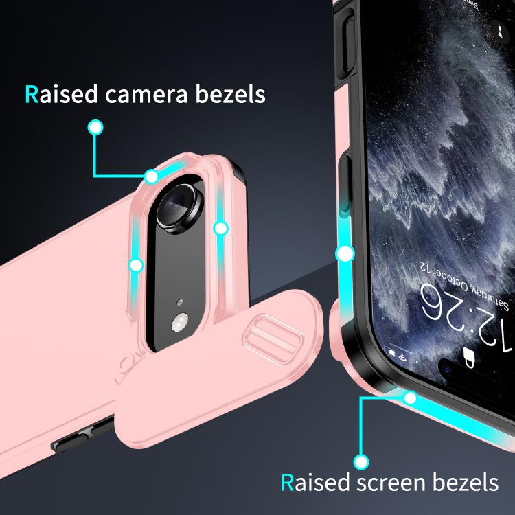 For iPhone Air Sliding Camshield TPU + PC Phone Case(Pink) - iPhone Air Cases by buy2fix | Online Shopping UK | buy2fix