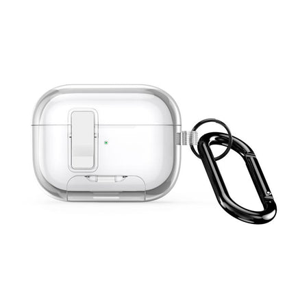 For AirPods Pro 2 DUX DUCIS PECR Series Holder & Security Lock Earphone Case(Transparent) - For AirPods Pro 2 by DUX DUCIS | Online Shopping UK | buy2fix