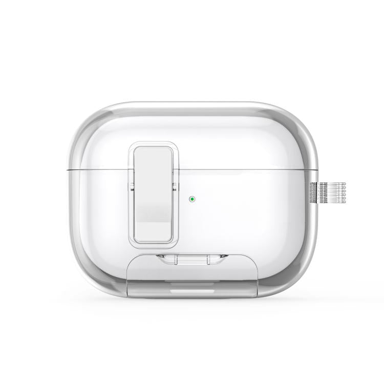 For AirPods Pro 2 DUX DUCIS PECR Series Holder & Security Lock Earphone Case(Transparent) - For AirPods Pro 2 by DUX DUCIS | Online Shopping UK | buy2fix