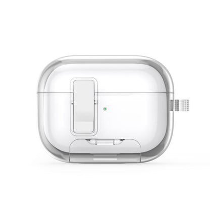 For AirPods Pro 2 DUX DUCIS PECR Series Holder & Security Lock Earphone Case(Transparent) - For AirPods Pro 2 by DUX DUCIS | Online Shopping UK | buy2fix