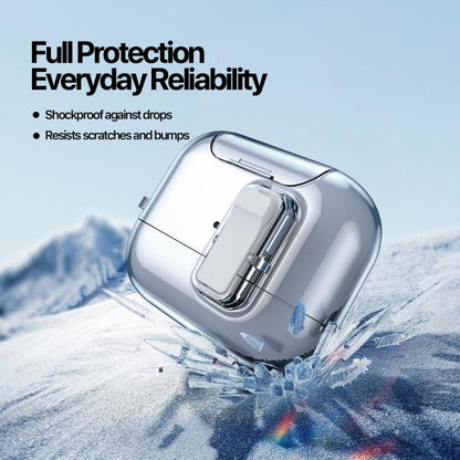 For AirPods Pro 2 DUX DUCIS PECR Series Holder & Security Lock Earphone Case(Transparent) - For AirPods Pro 2 by DUX DUCIS | Online Shopping UK | buy2fix