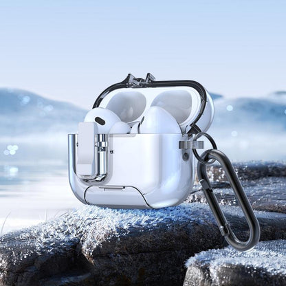 For AirPods Pro 2 DUX DUCIS PECR Series Holder & Security Lock Earphone Case(Transparent) - For AirPods Pro 2 by DUX DUCIS | Online Shopping UK | buy2fix