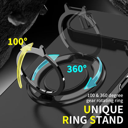 For iPhone Air Sliding Camshield Ring Holder Phone Case(Black) - iPhone Air Cases by buy2fix | Online Shopping UK | buy2fix