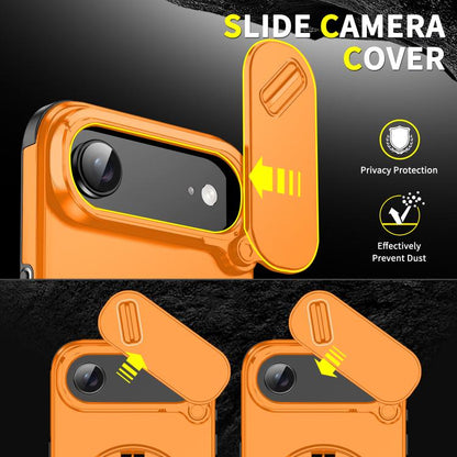 For iPhone Air Sliding Camshield Ring Holder Phone Case(Orange) - iPhone Air Cases by buy2fix | Online Shopping UK | buy2fix