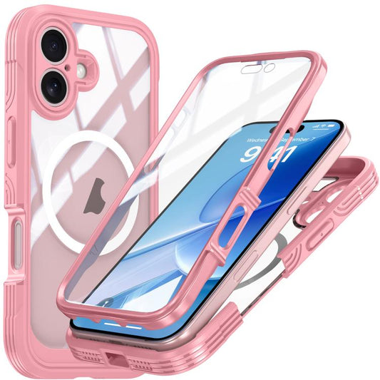 For iPhone 17 RedPepper Tempered Glass MagSafe Phone Case(Pink) - iPhone 17 Cases by RedPepper | Online Shopping UK | buy2fix