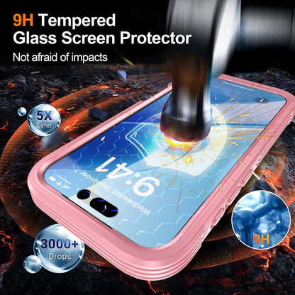For iPhone 17 RedPepper Tempered Glass MagSafe Phone Case(Pink) - iPhone 17 Cases by RedPepper | Online Shopping UK | buy2fix