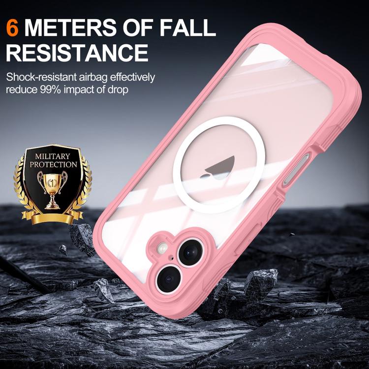 For iPhone 17 RedPepper Tempered Glass MagSafe Phone Case(Pink) - iPhone 17 Cases by RedPepper | Online Shopping UK | buy2fix