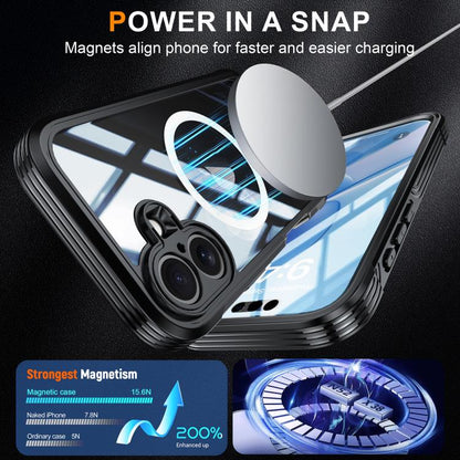 For iPhone 17 RedPepper Tempered Glass MagSafe Phone Case(Black) - iPhone 17 Cases by RedPepper | Online Shopping UK | buy2fix