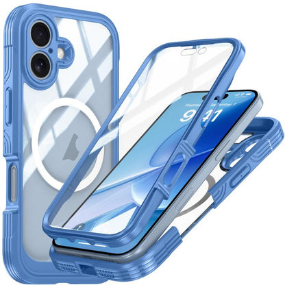 For iPhone 17 RedPepper Tempered Glass MagSafe Phone Case(Blue) - iPhone 17 Cases by RedPepper | Online Shopping UK | buy2fix