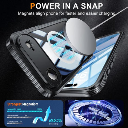 For iPhone Air RedPepper Tempered Glass MagSafe Phone Case(Black) - iPhone Air Cases by RedPepper | Online Shopping UK | buy2fix