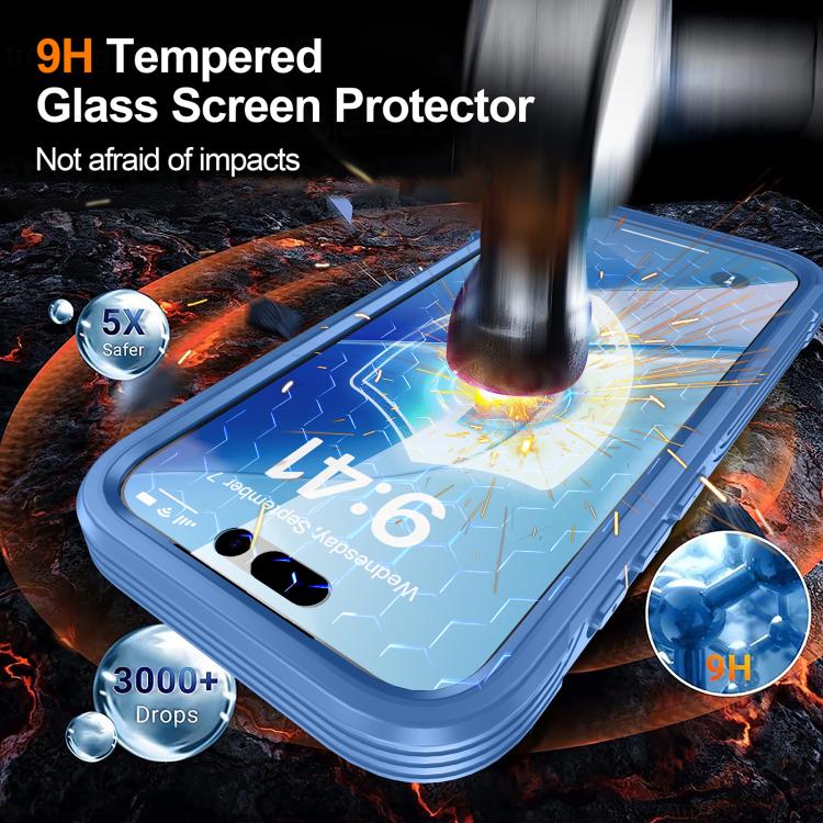 For iPhone 17 Air RedPepper Tempered Glass MagSafe Phone Case(Blue) - iPhone 17 Air Cases by RedPepper | Online Shopping UK | buy2fix
