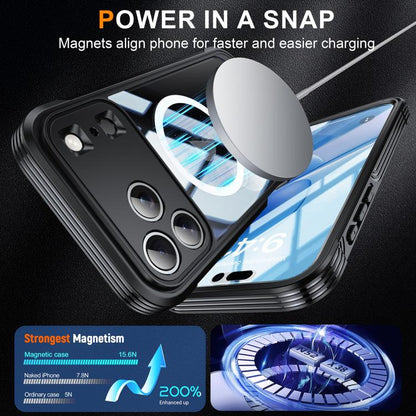 For iPhone 17 Pro Max RedPepper Tempered Glass MagSafe Phone Case(Black) - iPhone 17 Pro Max Cases by RedPepper | Online Shopping UK | buy2fix