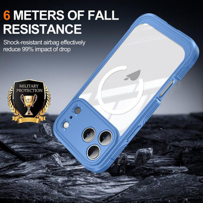 For iPhone 17 Pro Max RedPepper Tempered Glass MagSafe Phone Case(Blue) - iPhone 17 Pro Max Cases by RedPepper | Online Shopping UK | buy2fix