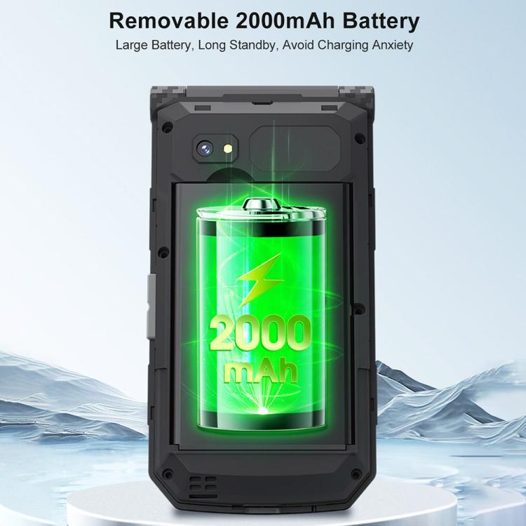 UNIWA X29 Keypad Flip Rugged Phone, 2.8 inch + 1.77 inch Double Screen, MT6261D, Network: 2G, Plug:AU Plug(Black Green) - UNIWA by UNIWA | Online Shopping UK | buy2fix