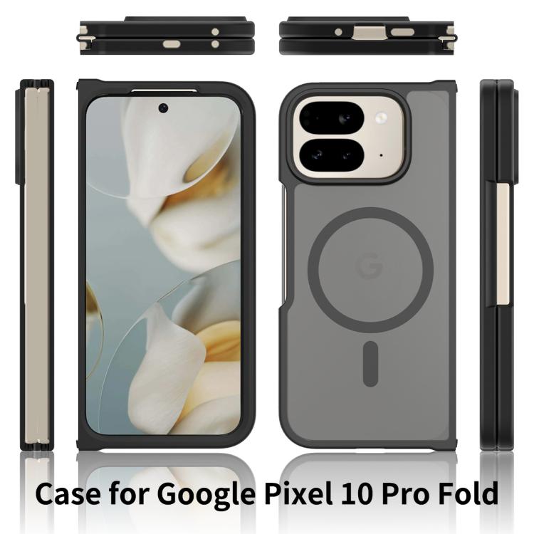 For Google Pixel 10 Pro Fold Skin Feel TPU Hybrid PC MagSafe Phone Case(Blue) - Google Cases by buy2fix | Online Shopping UK | buy2fix