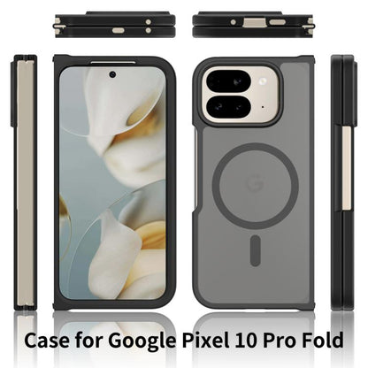 For Google Pixel 10 Pro Fold Skin Feel TPU Hybrid PC MagSafe Phone Case(Purple) - Google Cases by buy2fix | Online Shopping UK | buy2fix