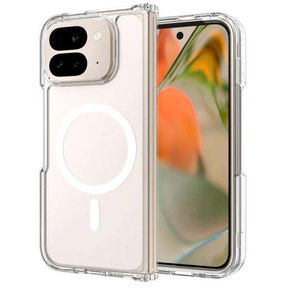 For Google Pixel 10 Pro Fold Skin Feel Transparent MagSafe Phone Case - Google Cases by buy2fix | Online Shopping UK | buy2fix