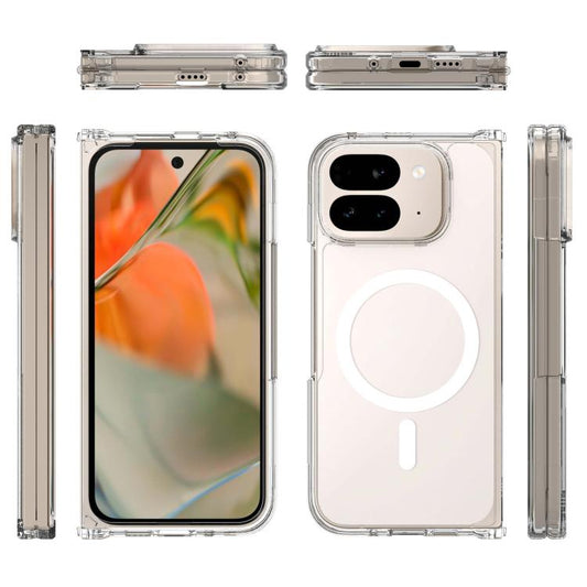 For Google Pixel 10 Pro Fold Skin Feel Transparent MagSafe Phone Case - Google Cases by buy2fix | Online Shopping UK | buy2fix