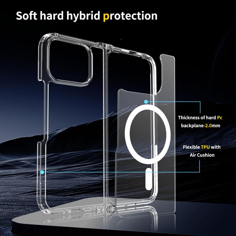 For Google Pixel 10 Pro Fold Skin Feel Transparent MagSafe Phone Case - Google Cases by buy2fix | Online Shopping UK | buy2fix