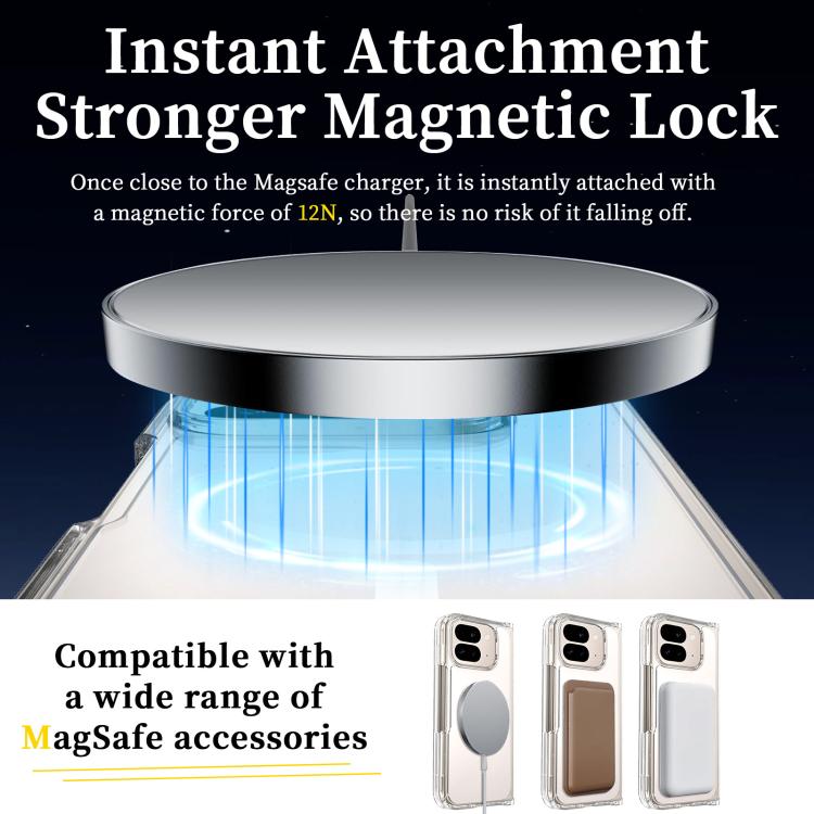 For Google Pixel 10 Pro Fold Skin Feel Transparent MagSafe Phone Case - Google Cases by buy2fix | Online Shopping UK | buy2fix