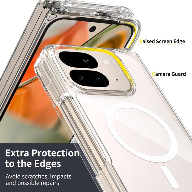 For Google Pixel 10 Pro Fold Skin Feel Transparent MagSafe Phone Case - Google Cases by buy2fix | Online Shopping UK | buy2fix