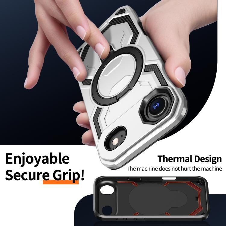 For iPhone Air Cooling MagSafe Holder Phone Case(Grey) - iPhone Air Cases by buy2fix | Online Shopping UK | buy2fix