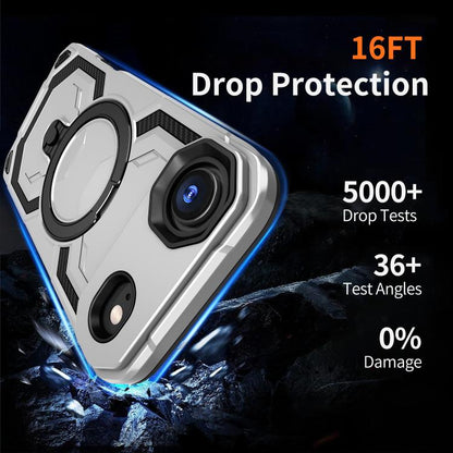 For iPhone Air Cooling MagSafe Holder Phone Case(Grey) - iPhone Air Cases by buy2fix | Online Shopping UK | buy2fix