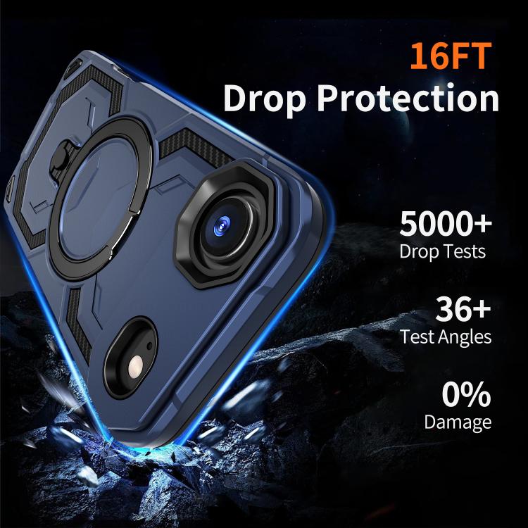 For iPhone Air Cooling MagSafe Holder Phone Case(Blue) - iPhone Air Cases by buy2fix | Online Shopping UK | buy2fix